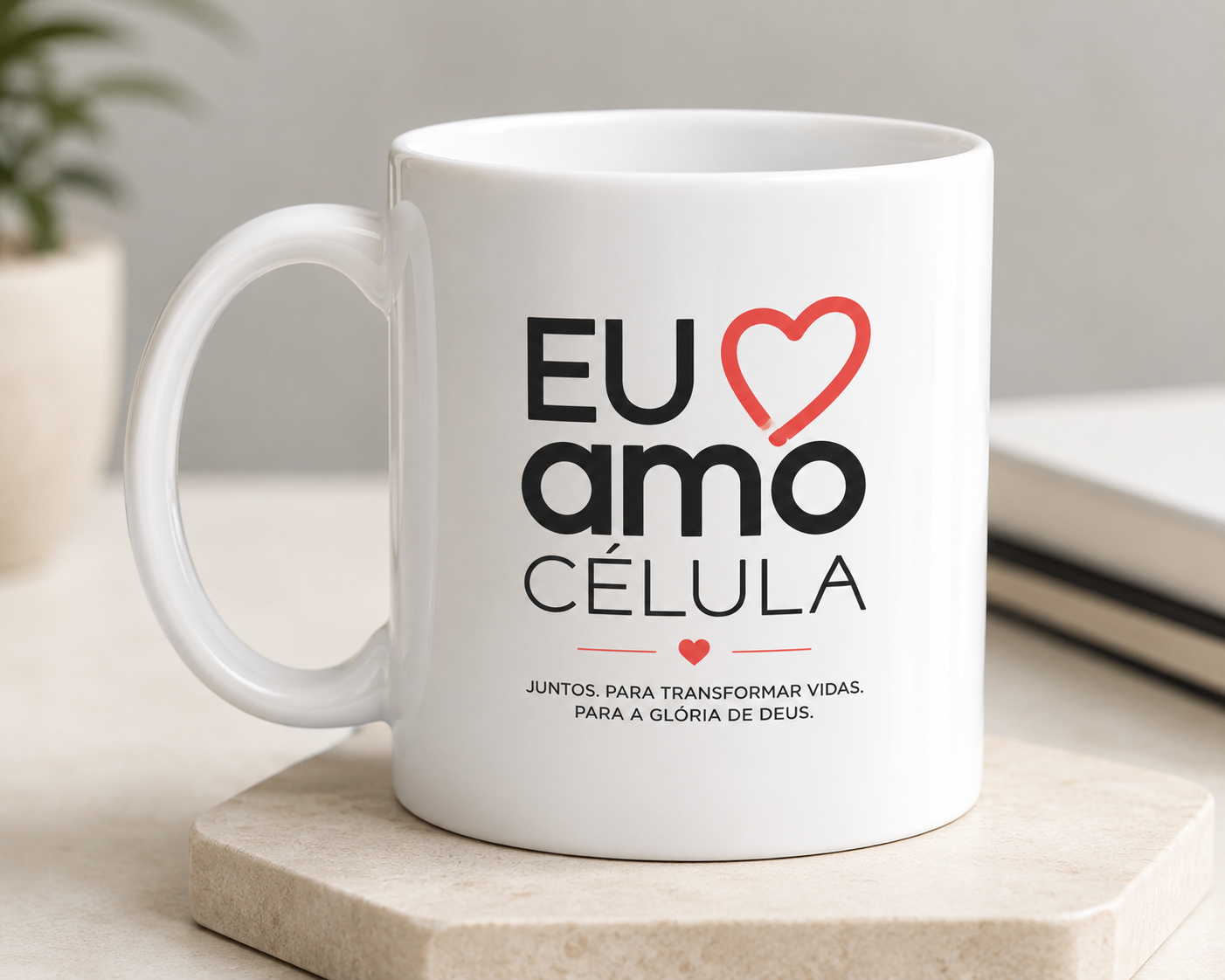Caneca EU ❤️ CÉLULA